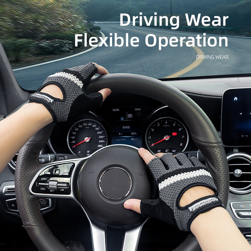 Cycling Gloves Fitness Breatahble SBR Shockproof Fingerless Gloves Moto MTB Bike Gloves