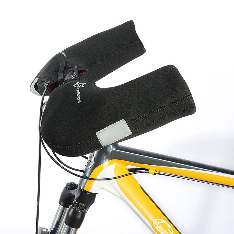 Winter Warm Windproof Bicycle Handlebar Cycling Gloves Waterproof Heated Bike Gloves Riding Mittens