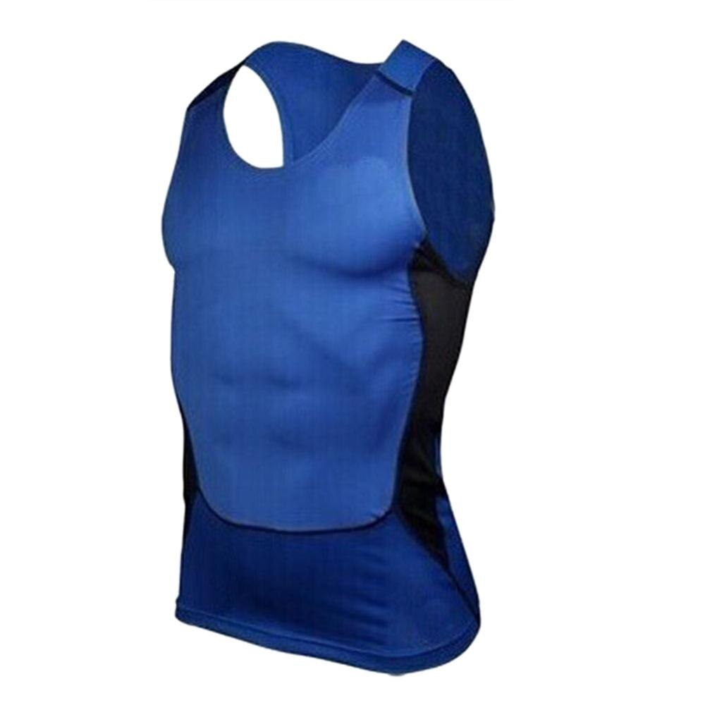 Mens Running Vest Gym Sleeveless Shirt Fitness  Sports Tight compression T-shirts gym high quality