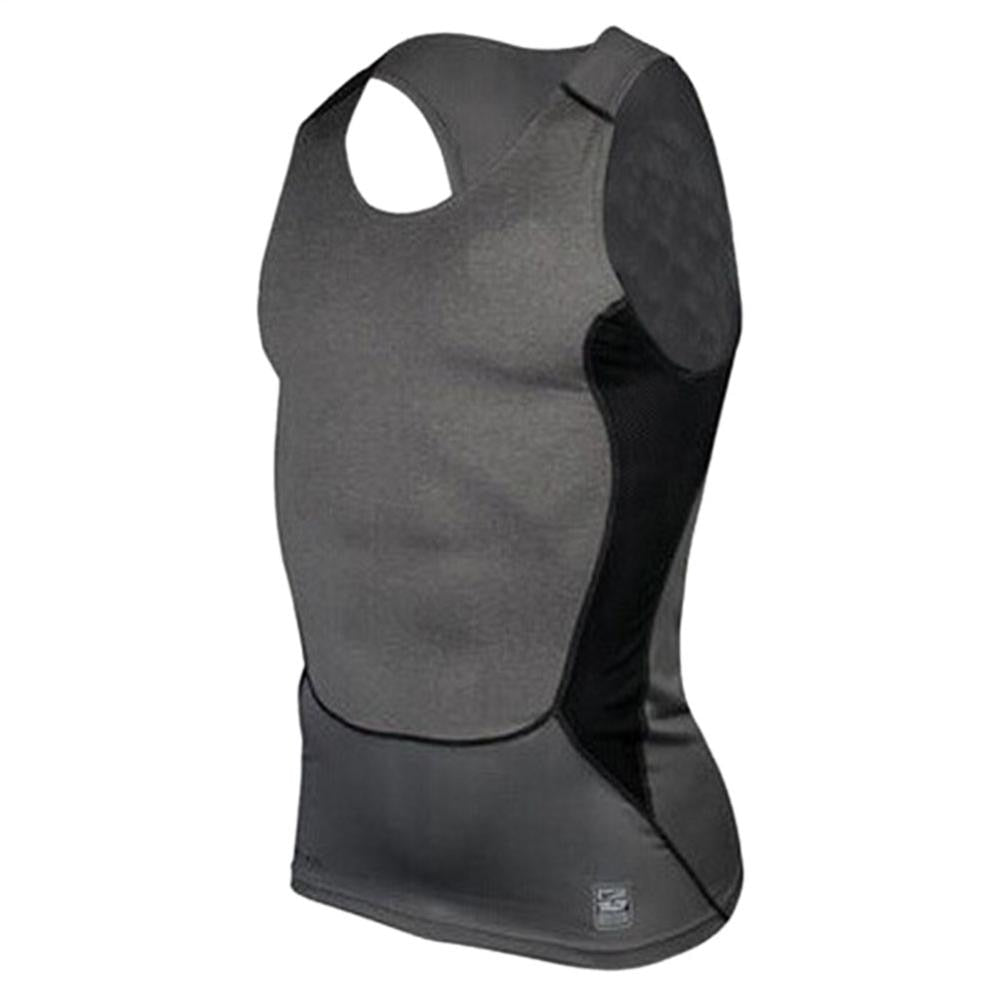 Mens Running Vest Gym Sleeveless Shirt Fitness  Sports Tight compression T-shirts gym high quality