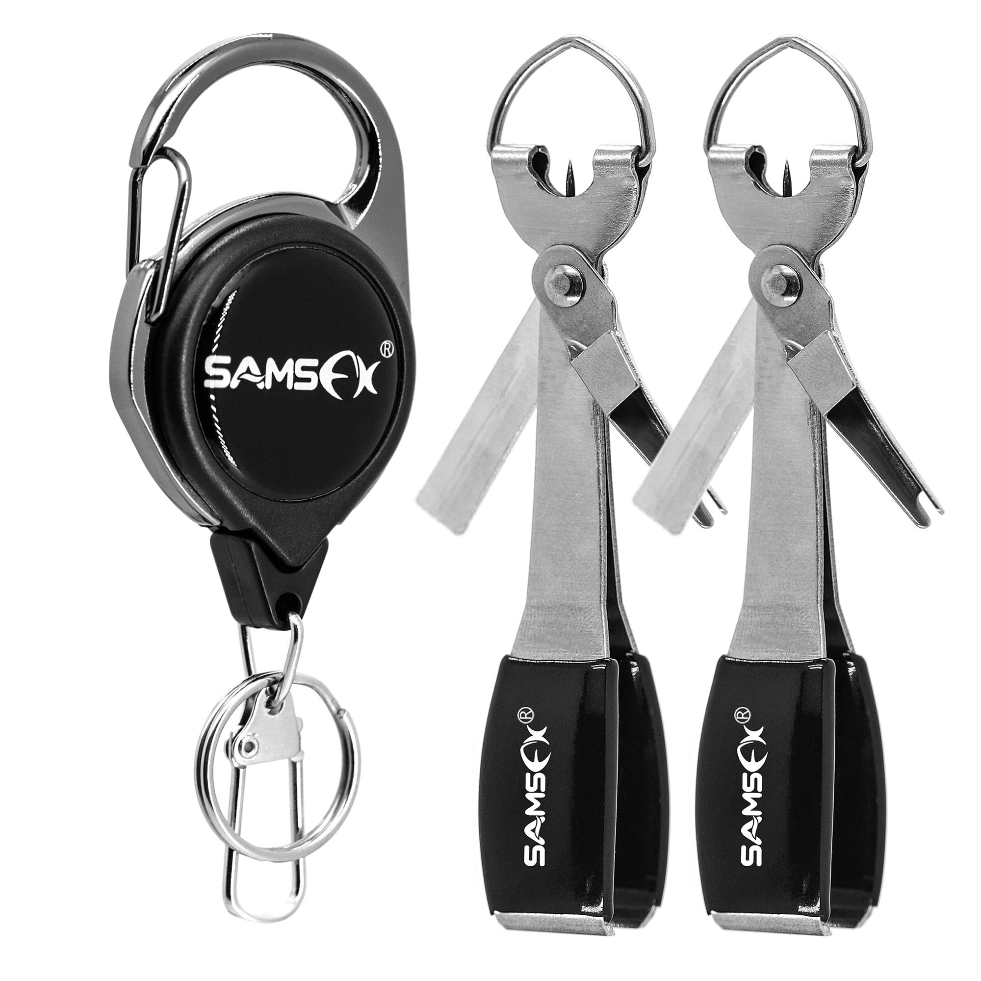 Pro Fast Tie Fishing Quick Knot Tool Nail Knotter Tying Line Cutter Clipper Nipper w/ Zinger Retractor