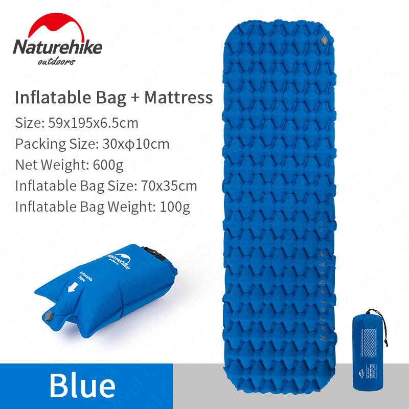 Naturehike Outdoor Camping Mat Inflatable Bag Inflatable Tent Sleeping Pad Ultralight Portable
