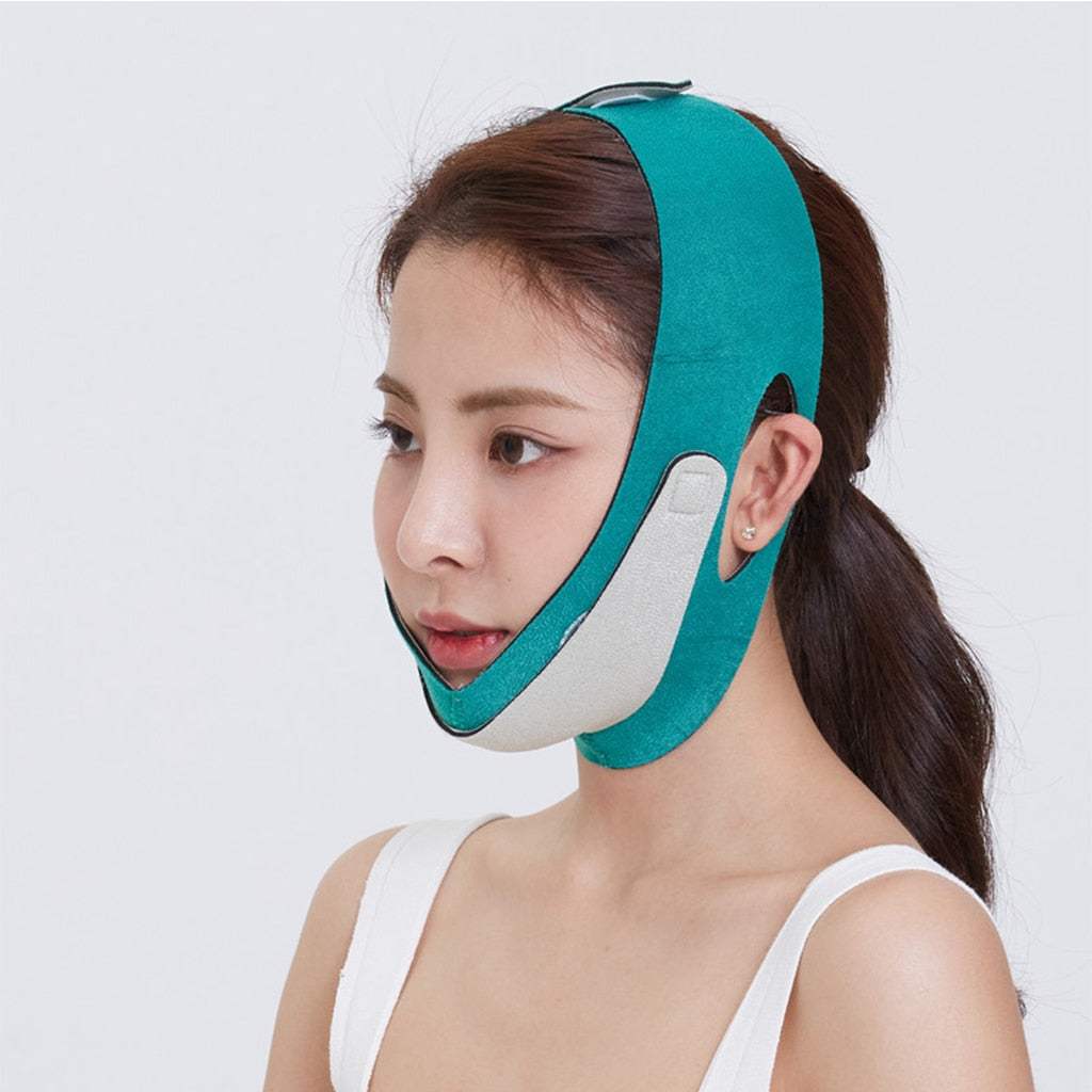 Elastic Face Slimming Bandage V Line Face Shaper Women Chin Cheek Lift Up Belt Facial Massage Strap