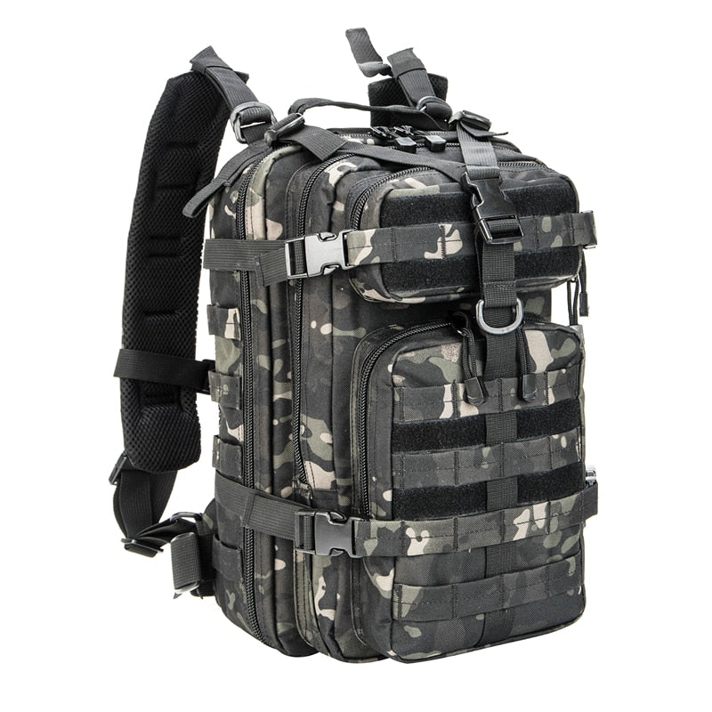 Men Army Military Tactical Backpack 1000D Polyester 3P Softback Outdoor Waterproof Rucksack