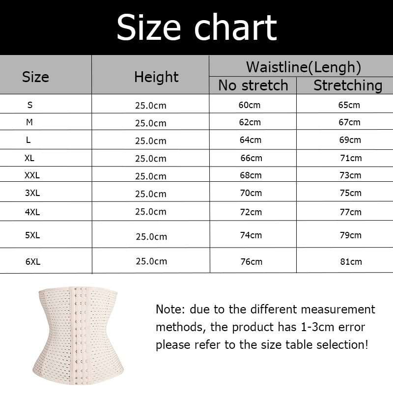 Women Waist Trainer Body Shapers Slimming Belt Modeling Strap Steel Boned Postpartum Band