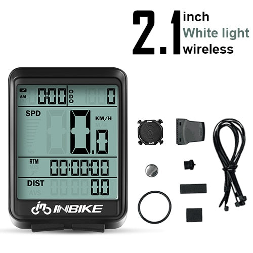 INBIKE Waterproof Bicycle Computer Wireless & Wired MTB Bike Cycling Odometer Speedometer Watch