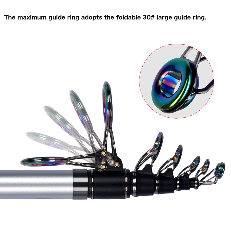 Surf Rod 5.3/5.0/4.5/4.2/4.05/3.9m Telescopic Fishing Travel Spinning Power 60-200g