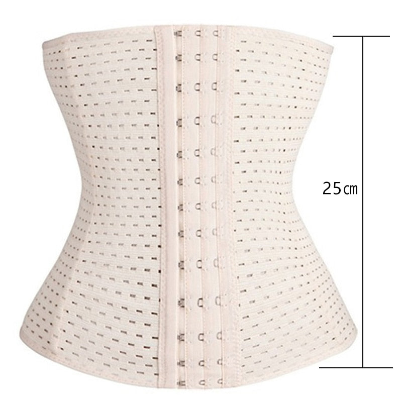 Women Waist Trainer Body Shapers Slimming Belt Modeling Strap Steel Boned Postpartum Band