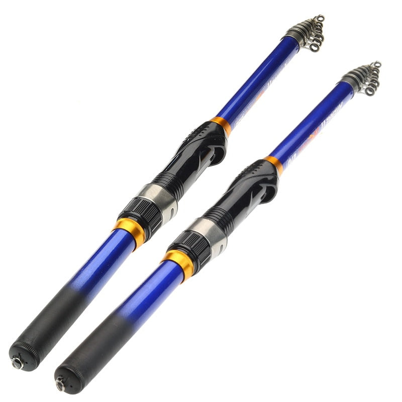 Telescopic Rock Fishing Spinning Rod 3.0M/2.7M/2.4M/2.1M /1.8M/1.5M Portable Travel UltraLight