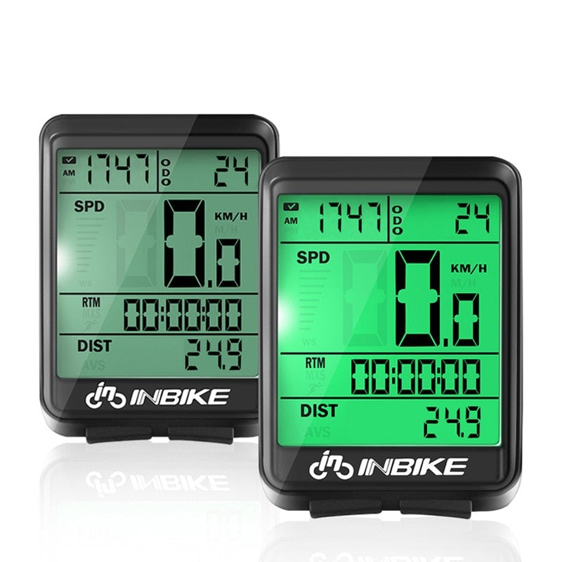 INBIKE Waterproof Bicycle Computer Wireless & Wired MTB Bike Cycling Odometer Speedometer Watch