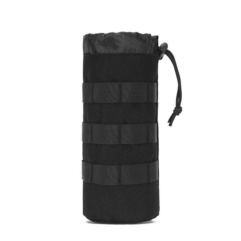 Tactical Molle Water Bottle Bag Military Outdoor Camping Hiking Drawstring Water Bottle Holder
