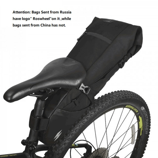 SAHOO 131414 Bicycle Seatpost Bag Bike Saddle Seat Storage Pannier Cycling MTB Road Rear Pack Water tight Extendable 8L 10L