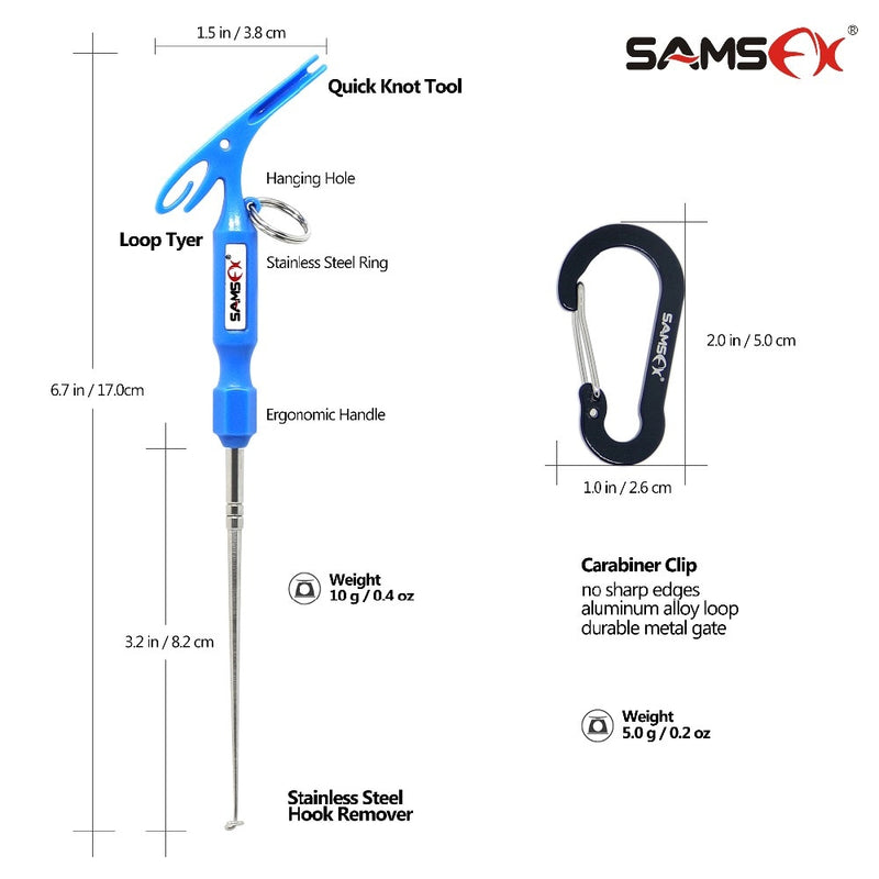 SAMSFX Fly Fishing Quick Knot Tool Universal Nail Knot Tying Tools Loop Tyer Pen Shape Hook Remover Multi Tackle Accessories
