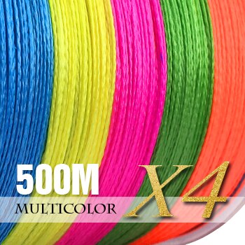 SIECHI PE Braided Fishing Line Multifilament 500M 8 Strands Cord Carp Fishing Lines For Saltwater 20