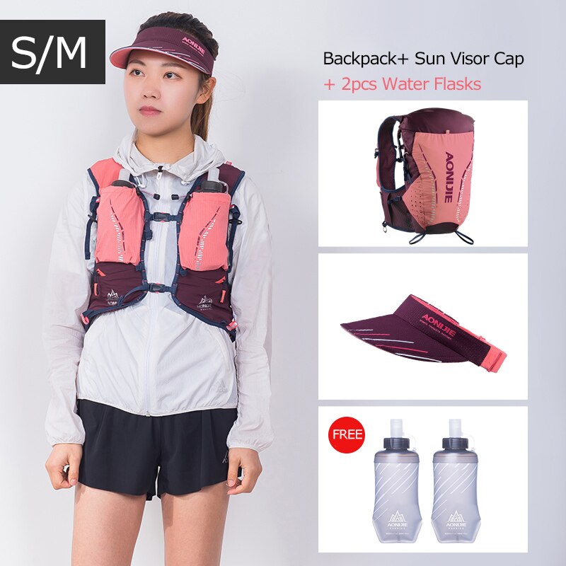 SM Size Ultra Vest 18L Hydration Backpack Pack Bag Soft Water Bladder Flask Hiking Trail Running