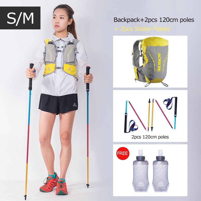 SM Size Ultra Vest 18L Hydration Backpack Pack Bag Soft Water Bladder Flask Hiking Trail Running