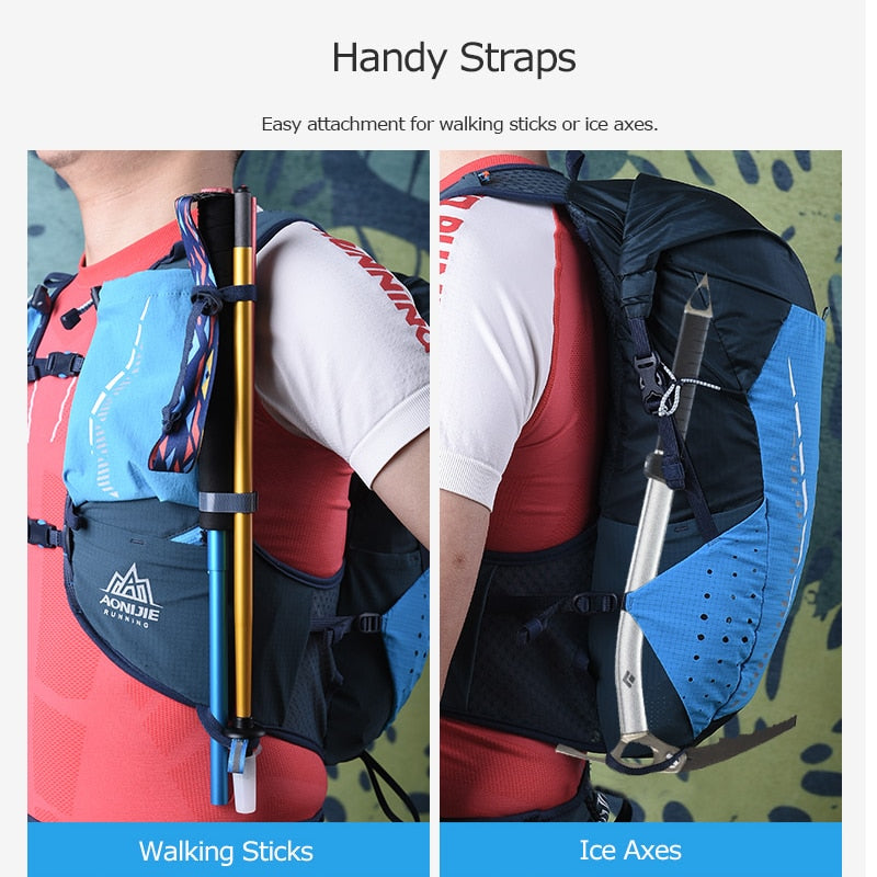 SM Size Ultra Vest 18L Hydration Backpack Pack Bag Soft Water Bladder Flask Hiking Trail Running