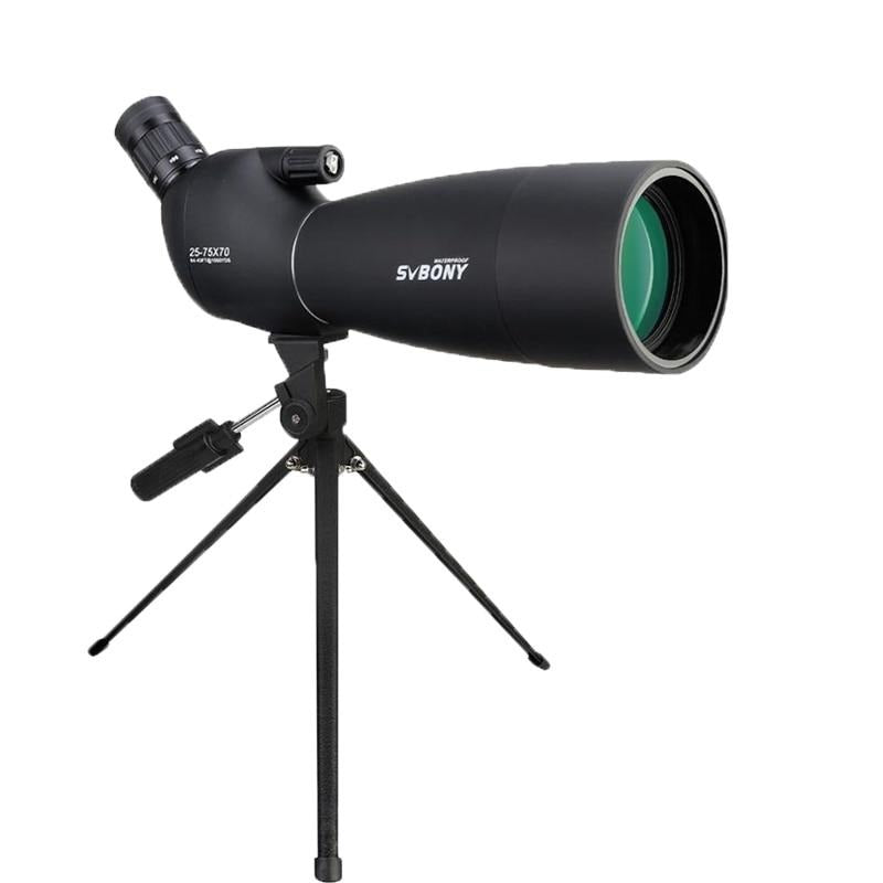 25-75x70 Spotting Scope Long Range Large Eyepiece 21mm Telescope for Target Shooting Archery