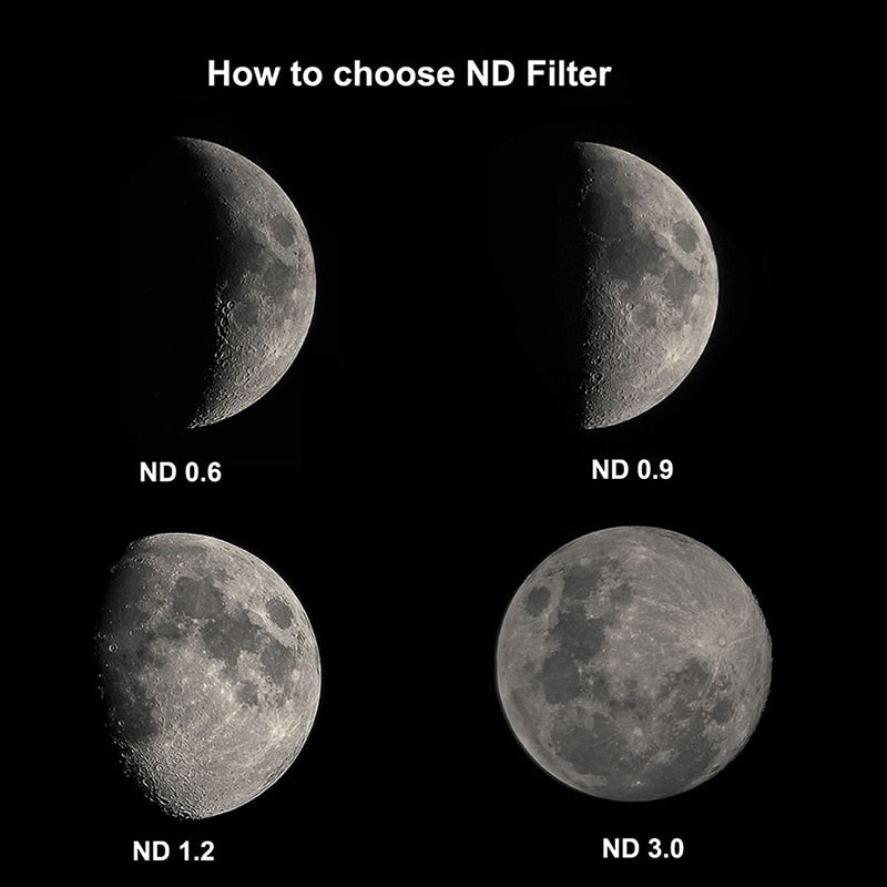SV139 1.25" ND4 ND8 ND16 ND1000 Neutral Density Filter for Telescope Eyepiece Reduce Moon Surfaces