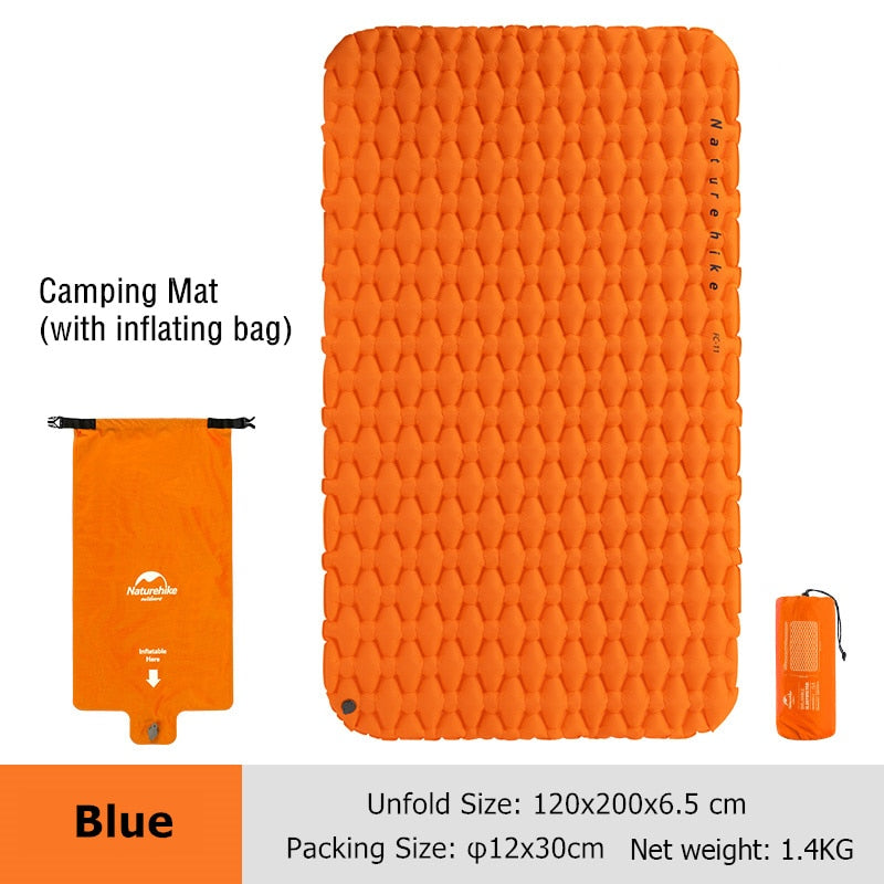Naturehike Air Mattress Inflatable Mattress Portable Camping Mat Double Sleeping Pad Ultralight