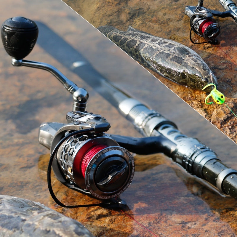 Fishing Rod & Reel Combo Telescopic Fishing Rod Spinning Reel with Free Spool Fishing Hooks Lure