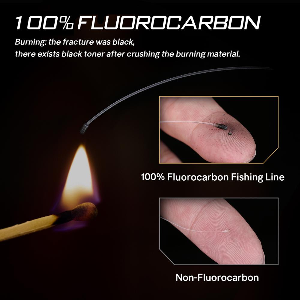 50M 100M 100% Japan Material 3-100LB Fluorocarbon Fishing Lines Carbon Fiber Leader Fly Line