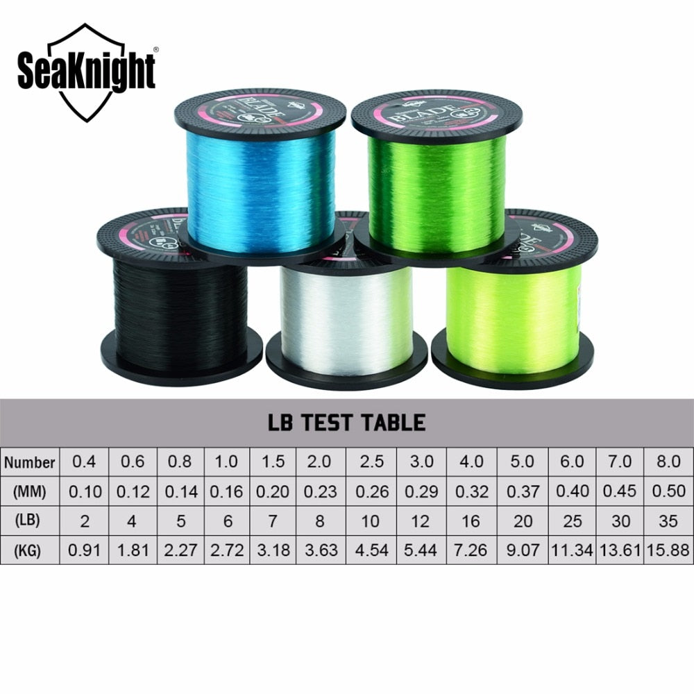 Blade 500M 1000M Nylon Line 2-35LB Japan Material Monofilament Line Super Strong Carp Fishing