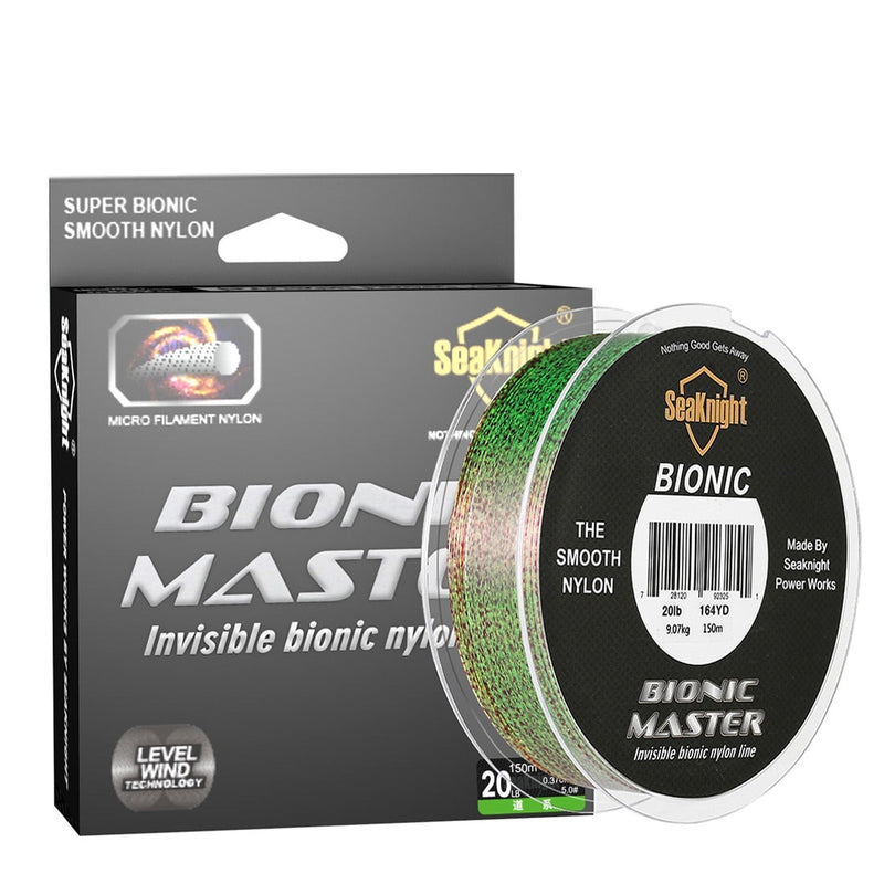Bionic Master Series 150M Spotted Nylon Fishing Line Monofilament Line Bionic Design Speckle