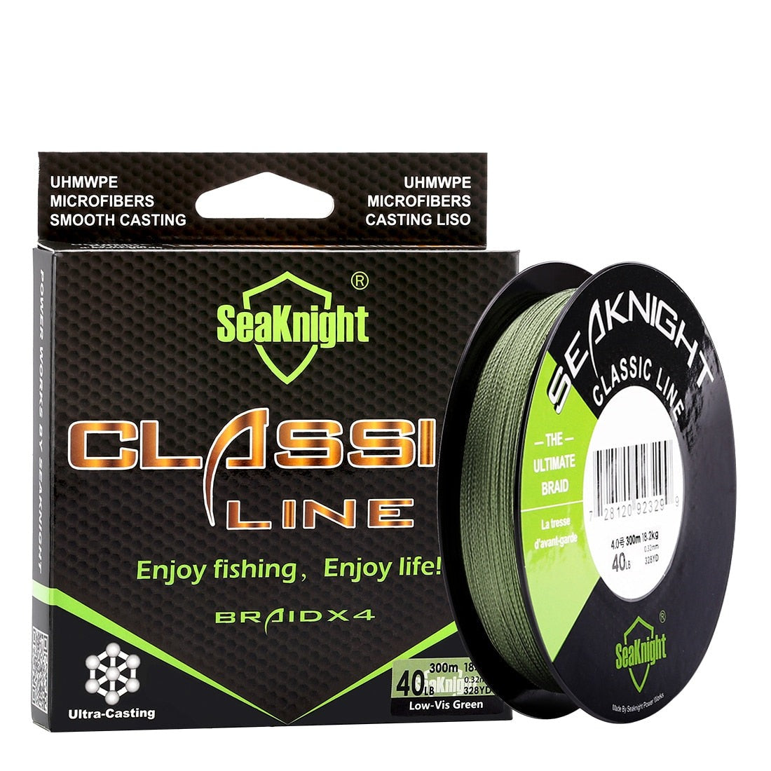 Classic Series 300M Fishing Line 4 Strand PE Line Braided Line Multifilament Fishing Line 6-80LB