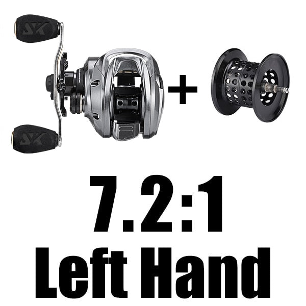 FALCON 7.2:1 8.1:1 High Speed Baitcasting Reel 190g Super Long Casting Fishing MAX Drag Power 18LB