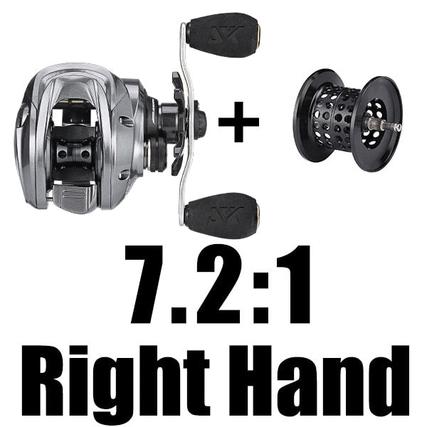 FALCON 7.2:1 8.1:1 High Speed Baitcasting Reel 190g Super Long Casting Fishing MAX Drag Power 18LB