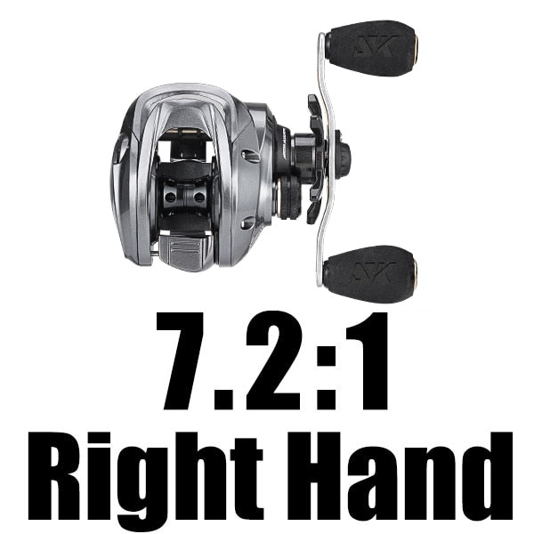FALCON 7.2:1 8.1:1 High Speed Baitcasting Reel 190g Super Long Casting Fishing MAX Drag Power 18LB