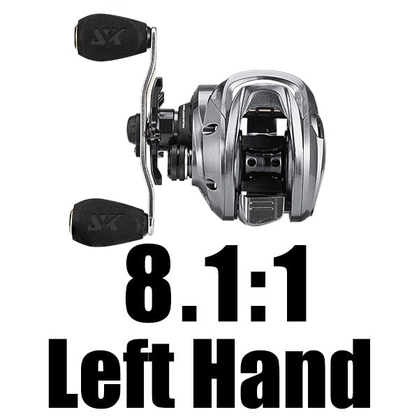 FALCON 7.2:1 8.1:1 High Speed Baitcasting Reel 190g Super Long Casting Fishing MAX Drag Power 18LB