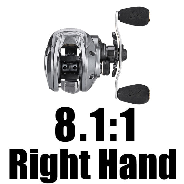 FALCON 7.2:1 8.1:1 High Speed Baitcasting Reel 190g Super Long Casting Fishing MAX Drag Power 18LB