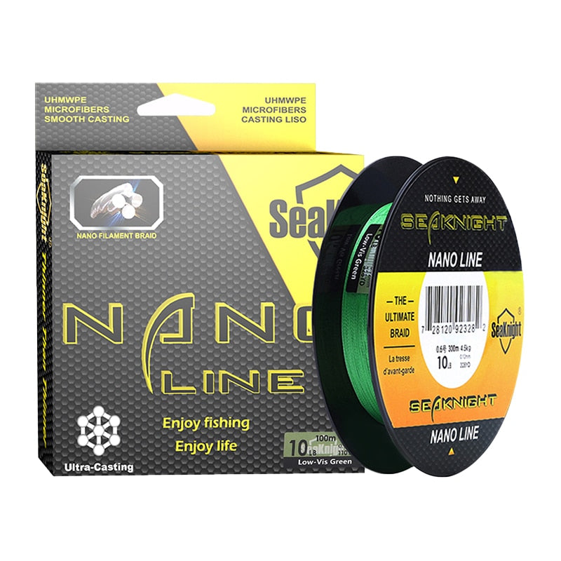 Nano 100M 300M 4 Strands Braided Fishing Lines Multifilament PE Fishing Line 4LB 6LB 8LB