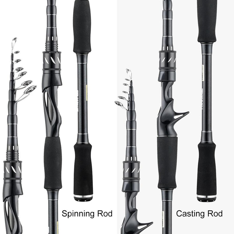 Sange II 2.1M 2.4M Carbon Rod Telescopic Lure Fishing Rod Casting Spinning Rod Rod 7-25g 10-30g