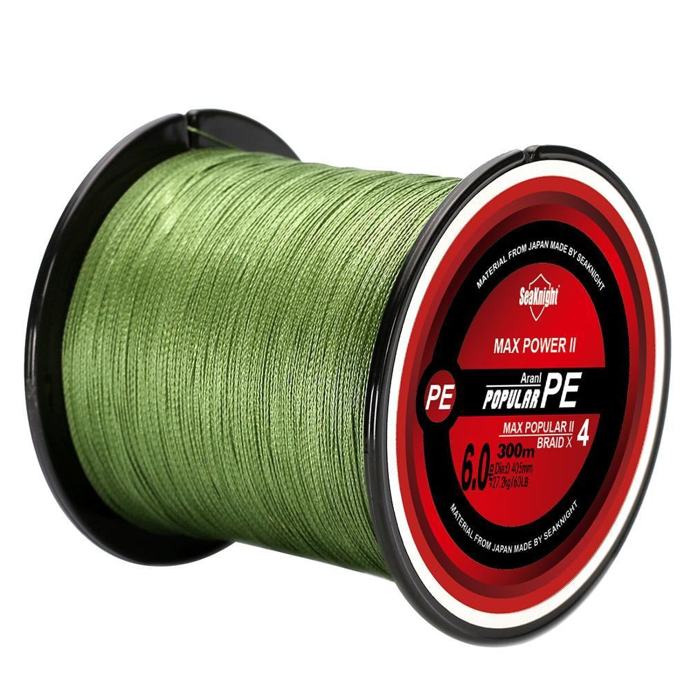 TriPoseidon 300M 500M 1000M PE Fishing Line 4 Strands Braided Fishing Line 8-80LB