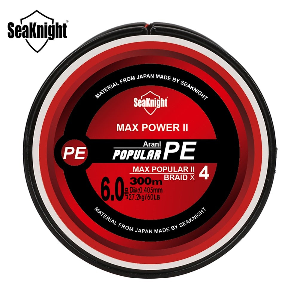 TriPoseidon 300M 500M 1000M PE Fishing Line 4 Strands Braided Fishing Line 8-80LB
