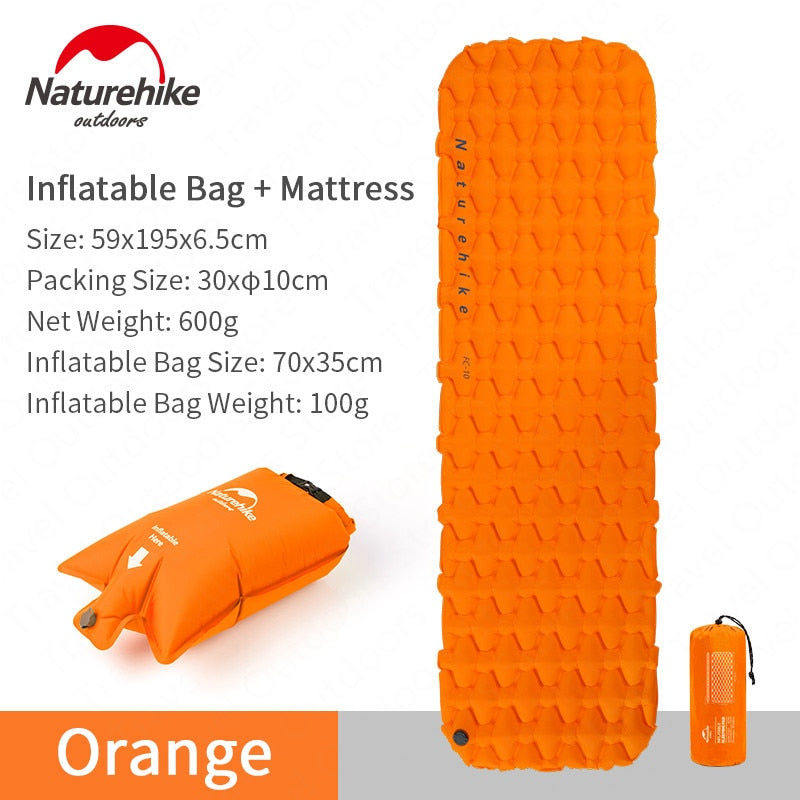 Naturehike Outdoor Camping Mat Inflatable Bag Inflatable Tent Sleeping Pad Ultralight Portable