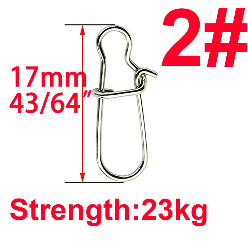 Simpleyi 50pcs Stainless Steel Fishing Connector Hooked Snap  Barrel Swivel Hook Lure Carp Tool Accessories Goods For Fishing