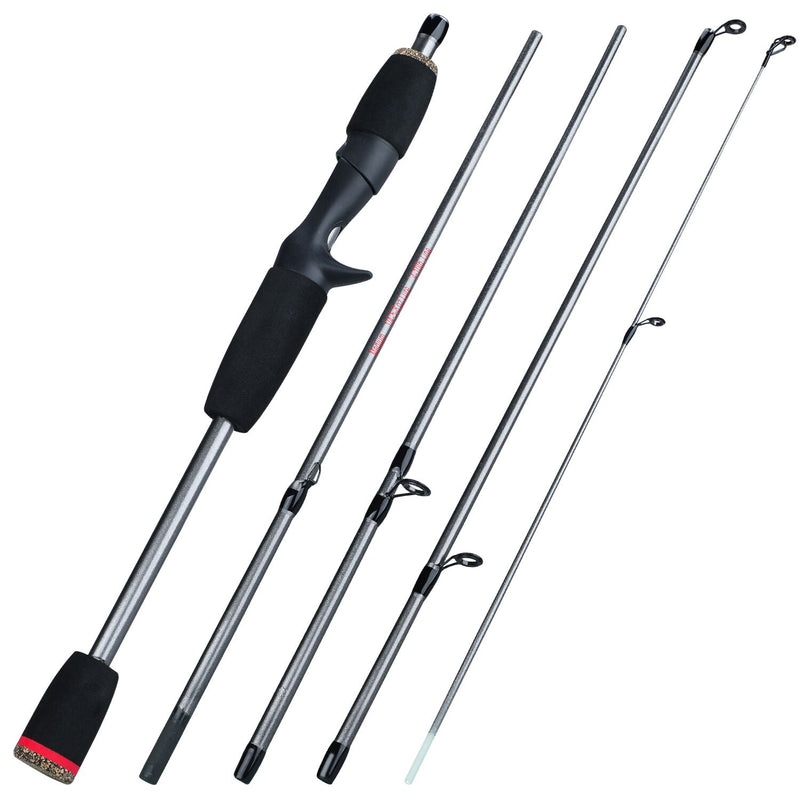 Sougayilang 1.7m/1.66m Portable 5 Section Travel Fishing Rod Ultraligh