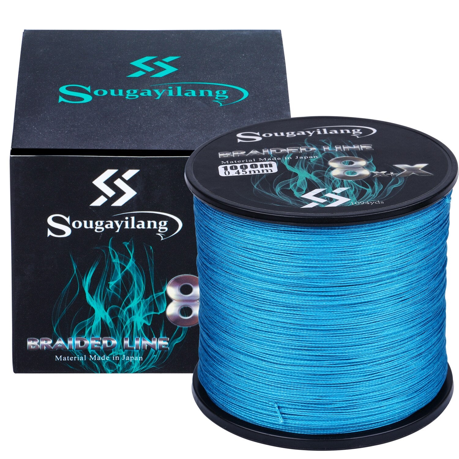Sougayilang 8x+x 9 Strands Braided PE Fishing Line 300M 500M 1000M Strong Fishing Line Multifilament