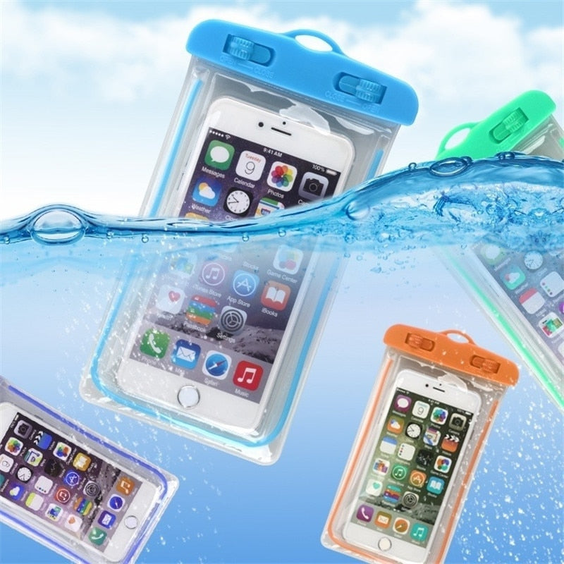 Summer Luminous Waterproof Pouch Swimming Gadget Beach Dry Bag Phone Case Cover Camping Skiing