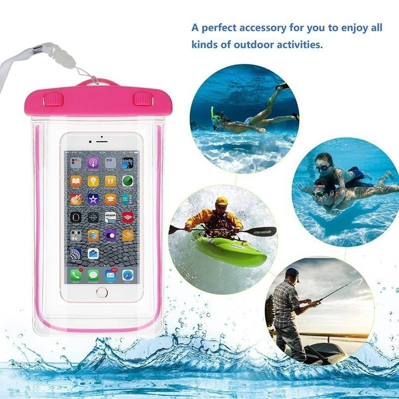 Summer Luminous Waterproof Pouch Swimming Gadget Beach Dry Bag Phone Case Cover Camping Skiing