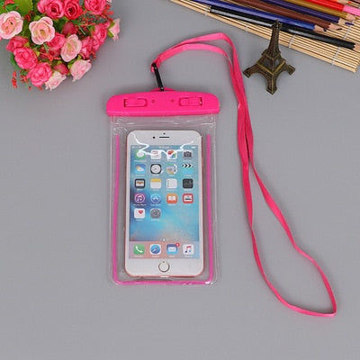 Summer Luminous Waterproof Pouch Swimming Gadget Beach Dry Bag Phone Case Cover Camping Skiing