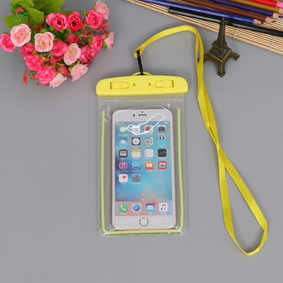Summer Luminous Waterproof Pouch Swimming Gadget Beach Dry Bag Phone Case Cover Camping Skiing