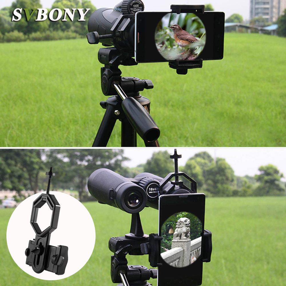 SVBONY Universal Telescope Smartphone Adapter Mount, 25-48mm Eyepiece, for Binoculars & Monoculars