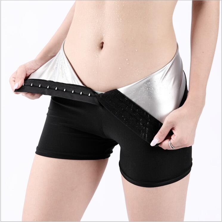 Sweat Sauna Pants Body Shaper Weight Loss Slimming Pants Women Waist Trainer Tummy Hot Thermo