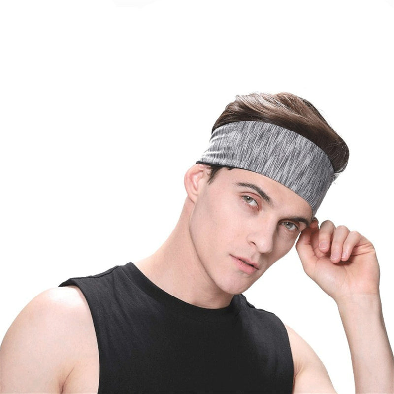 Sweatband for Men Women Elastic Sport Hairbands Head Band Yoga Headbands Headwear Headwrap Sports