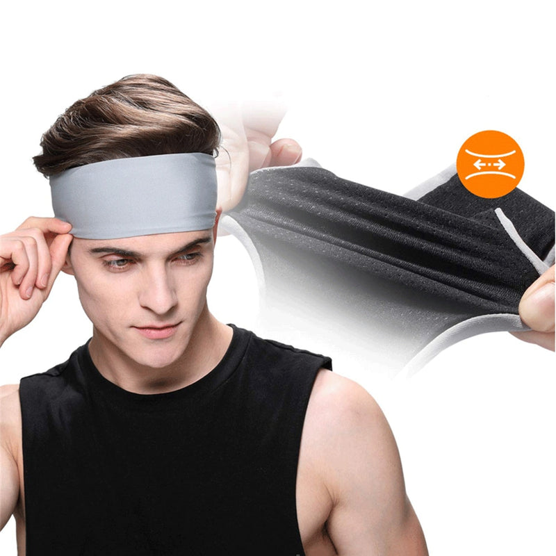 Sweatband for Men Women Elastic Sport Hairbands Head Band Yoga Headban